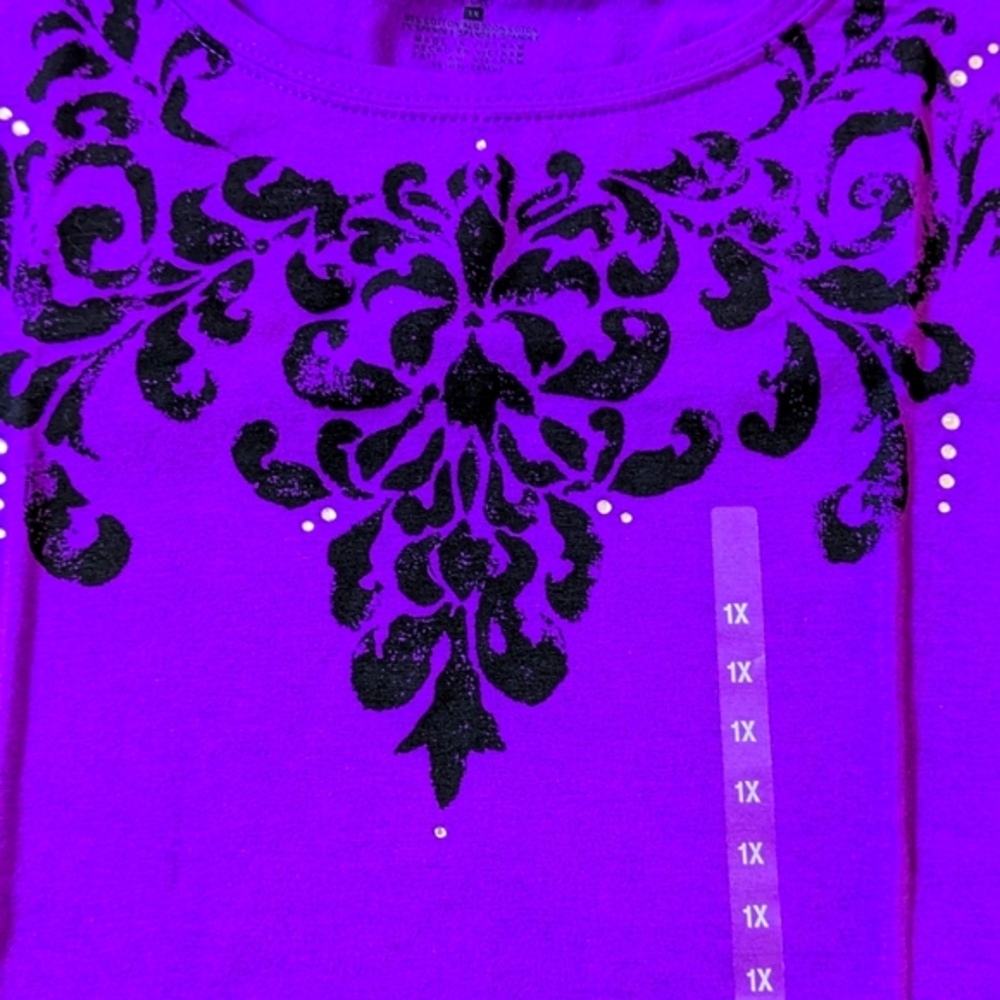 Ladies 1X NEW JNY Long sleeve Top